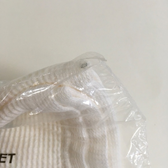 Baby Morgan White Receiving Blanket 100% Cotton Waffle 30 x 40 USA Made New - Picture 7 of 15